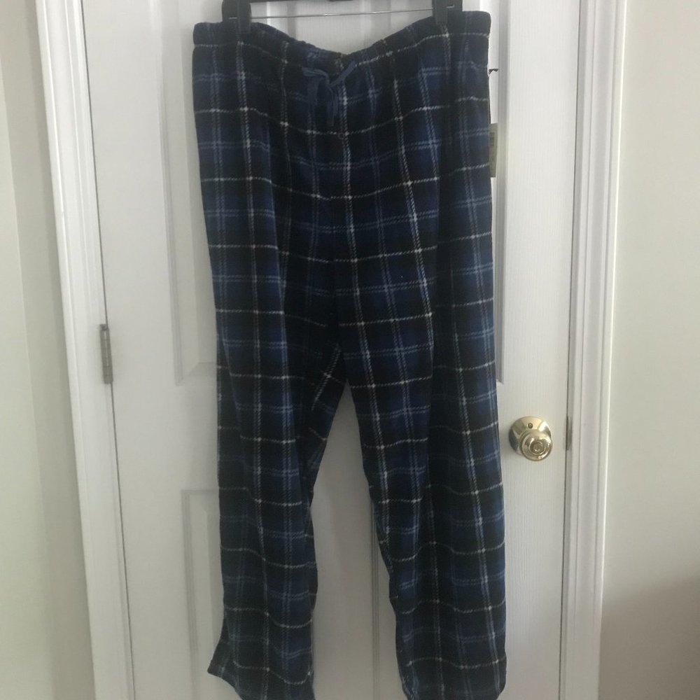Blue Plaid Pajama Bottoms - 2XL - NWT